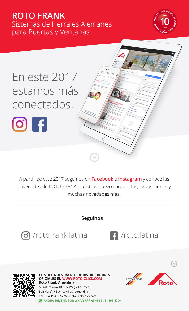 Novedades Enero 2017 Roto Frank - Seguinos en Instagram y Facebook.